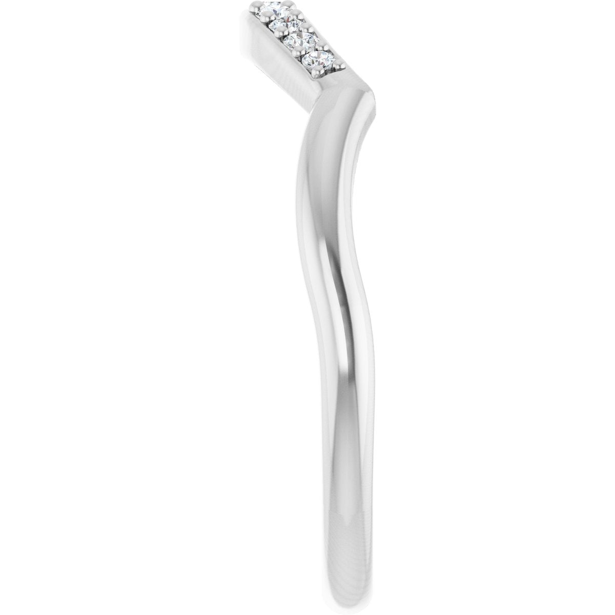 Double Claw-Prong Three-Stone Engagement Ring or Band