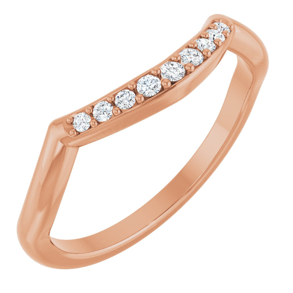 Double Claw-Prong Three-Stone Engagement Ring or Band