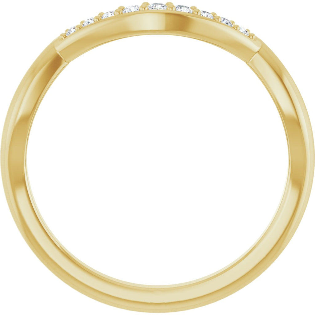 Double Claw-Prong Three-Stone Engagement Ring or Band