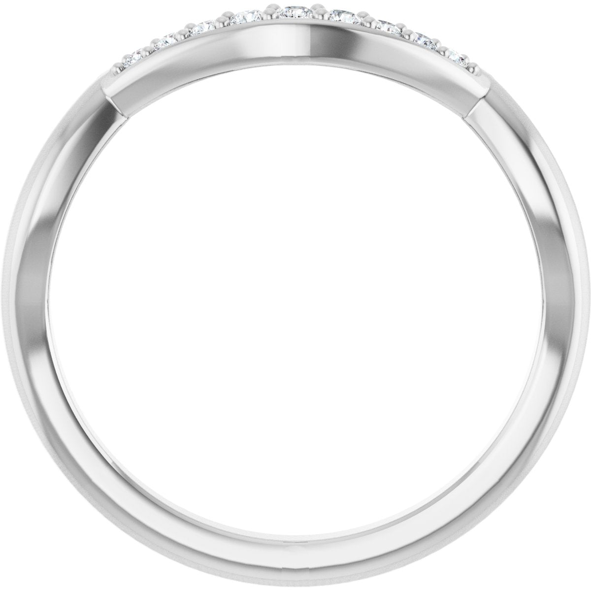 Double Claw-Prong Three-Stone Engagement Ring or Band