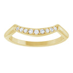 Double Claw-Prong Three-Stone Engagement Ring or Band