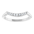 Double Claw-Prong Three-Stone Engagement Ring or Band