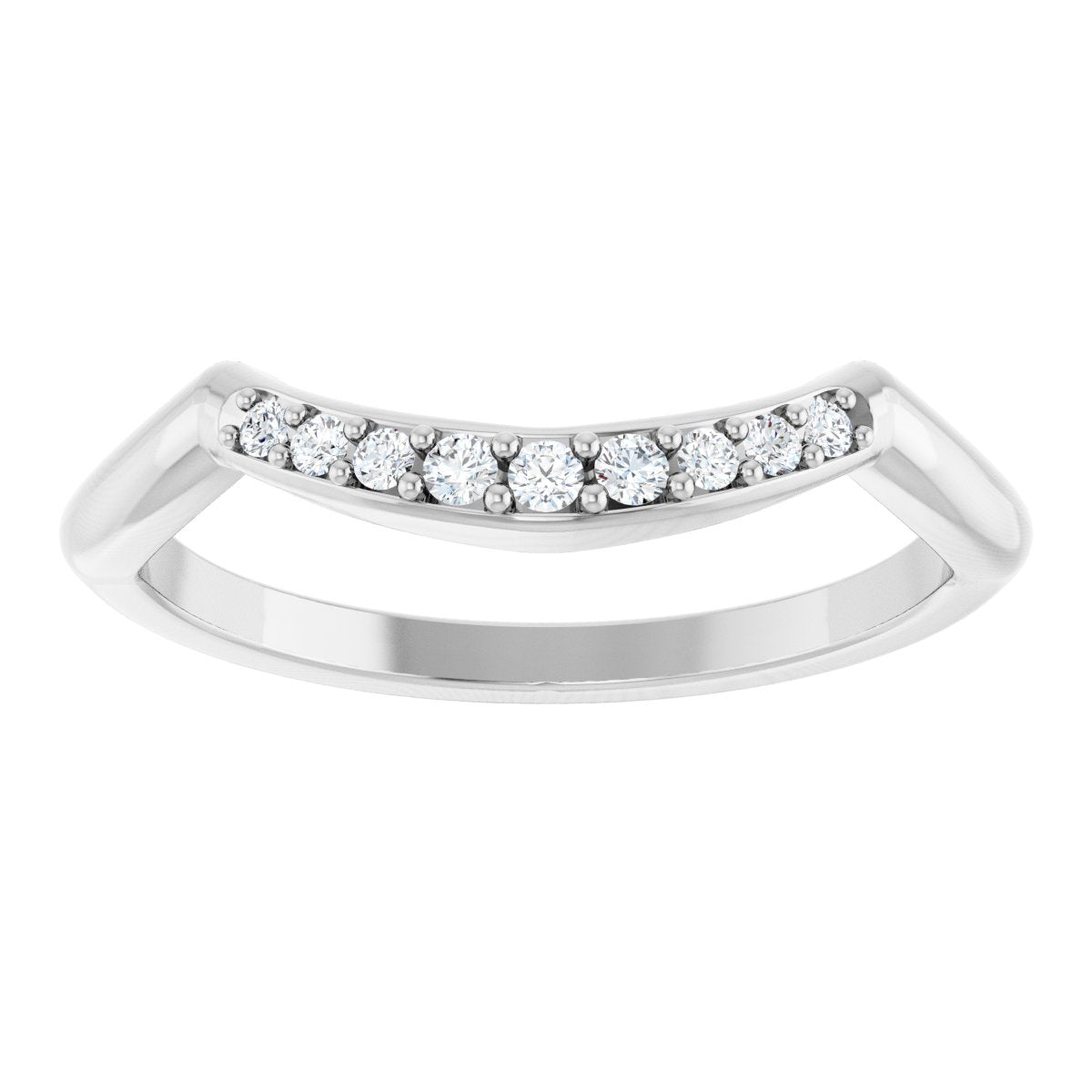 Double Claw-Prong Three-Stone Engagement Ring or Band