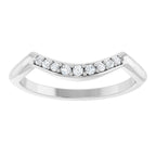 Double Claw-Prong Three-Stone Engagement Ring or Band