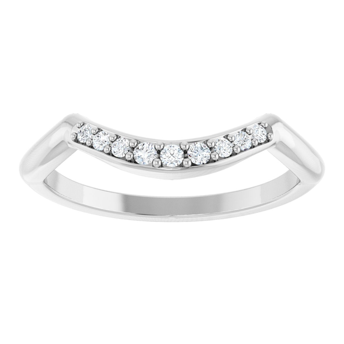 Double Claw-Prong Three-Stone Engagement Ring or Band