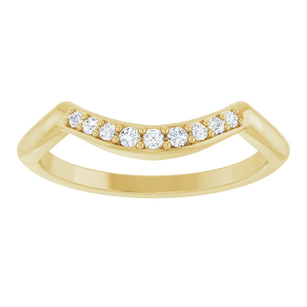 Double Claw-Prong Three-Stone Engagement Ring or Band