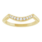 Double Claw-Prong Three-Stone Engagement Ring or Band