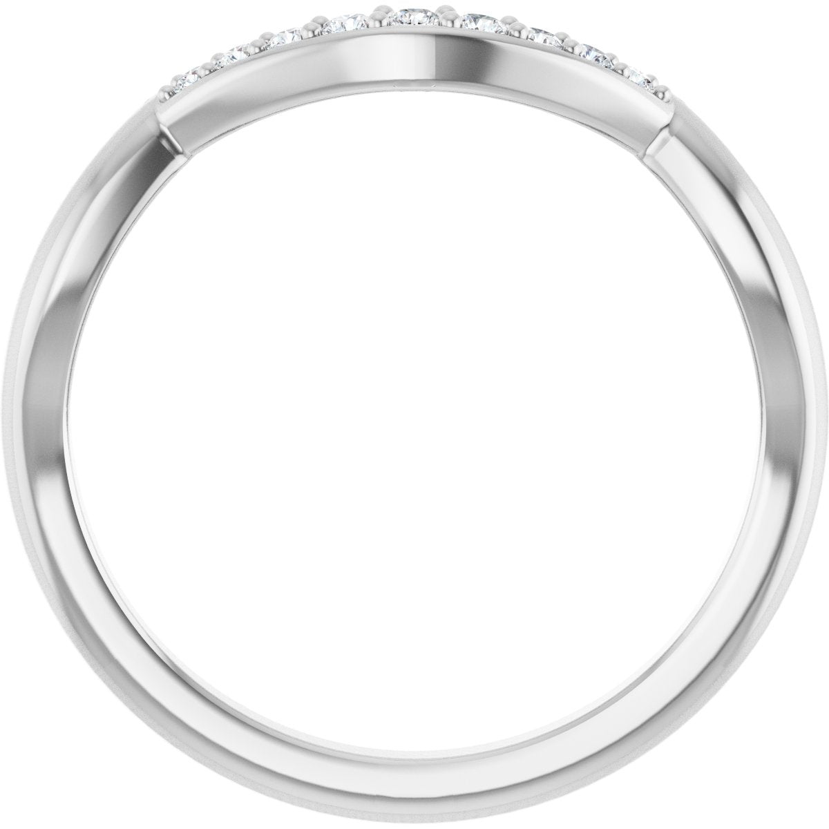 Double Claw-Prong Three-Stone Engagement Ring or Band