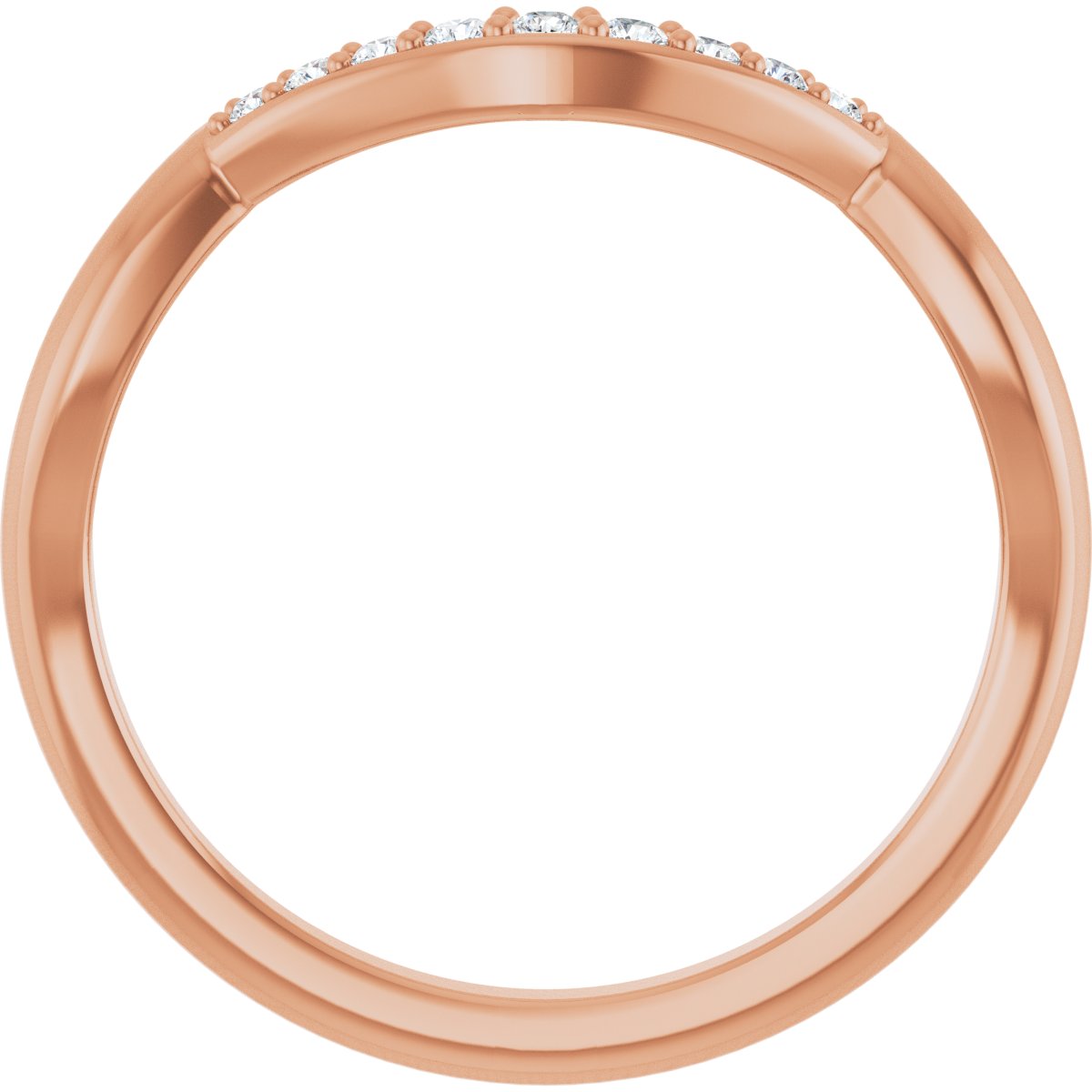Double Claw-Prong Three-Stone Engagement Ring or Band