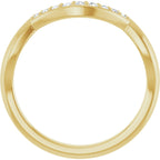 Double Claw-Prong Three-Stone Engagement Ring or Band