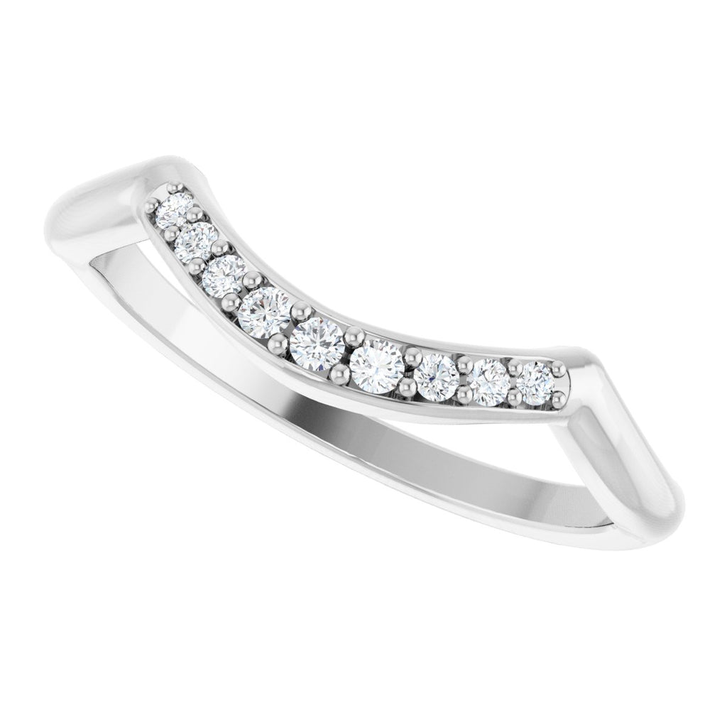 Double Claw-Prong Three-Stone Engagement Ring or Band