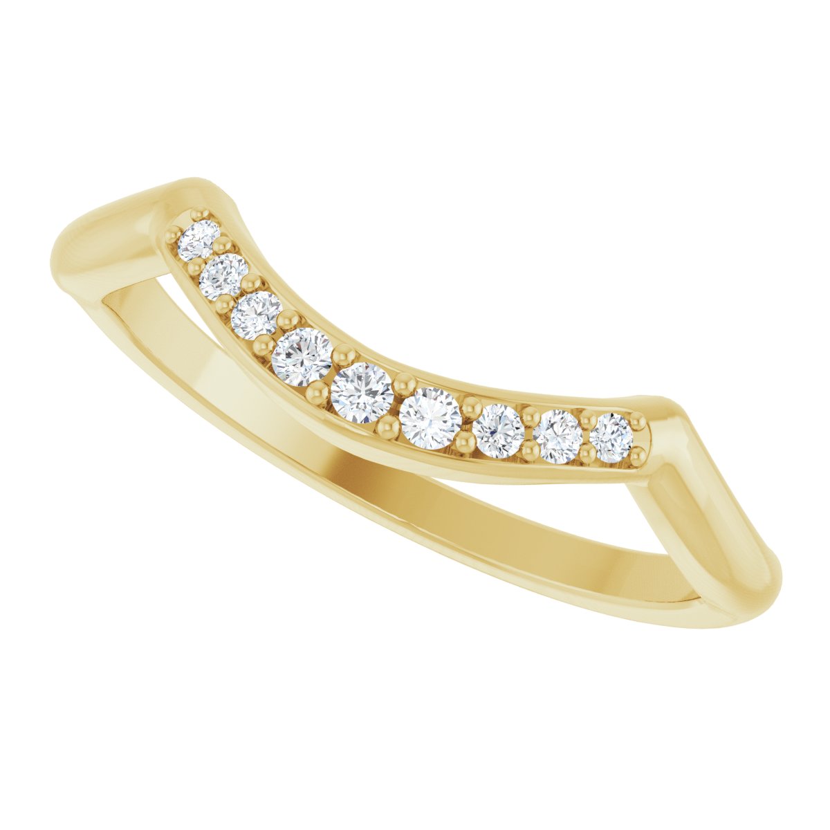 Double Claw-Prong Three-Stone Engagement Ring or Band