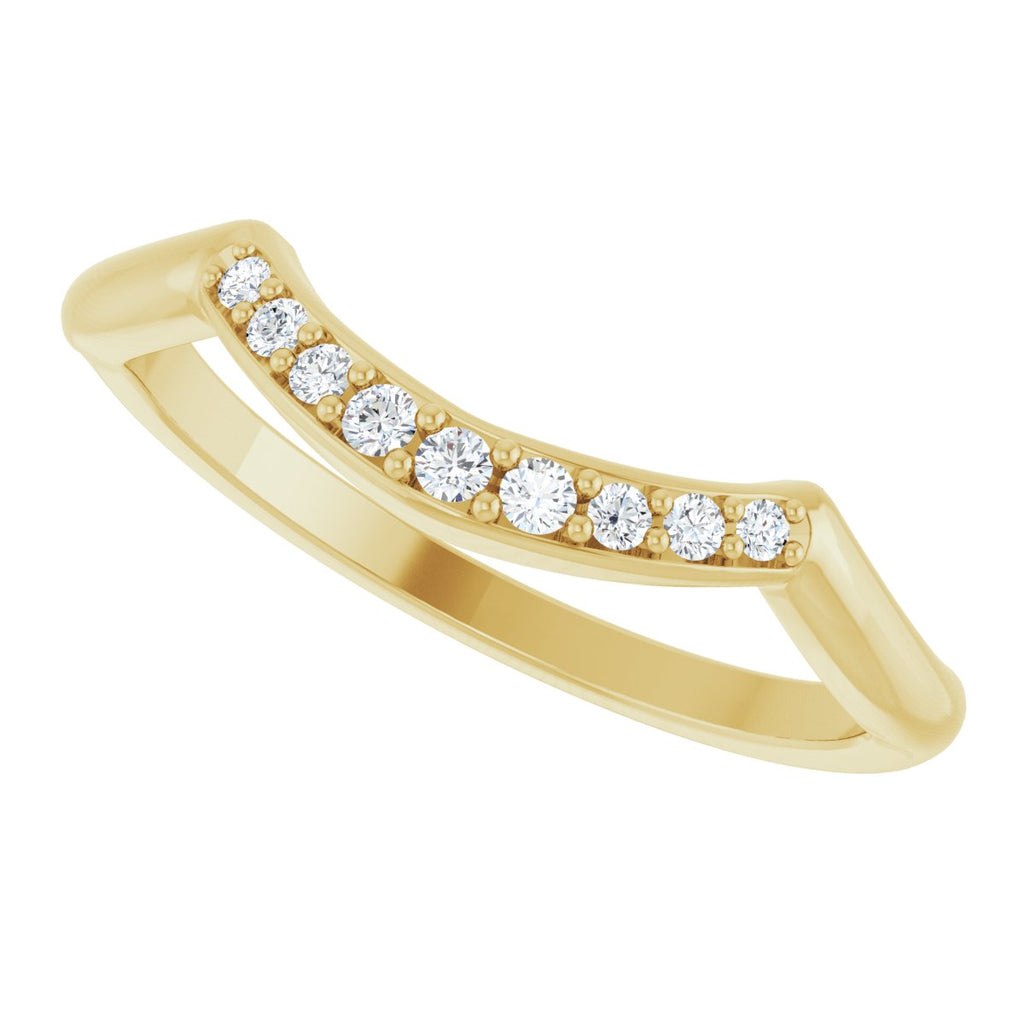 Double Claw-Prong Three-Stone Engagement Ring or Band