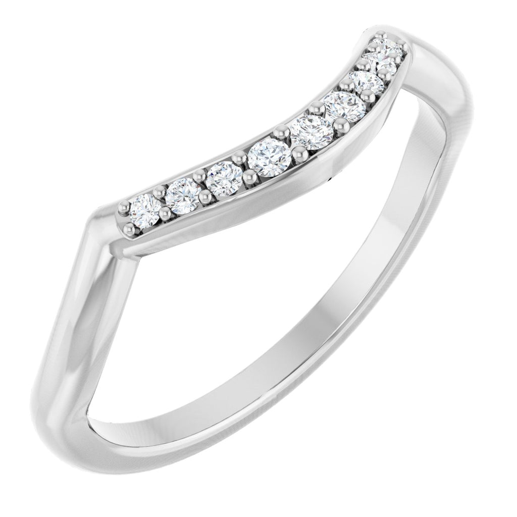 Double Claw-Prong Three-Stone Engagement Ring or Band