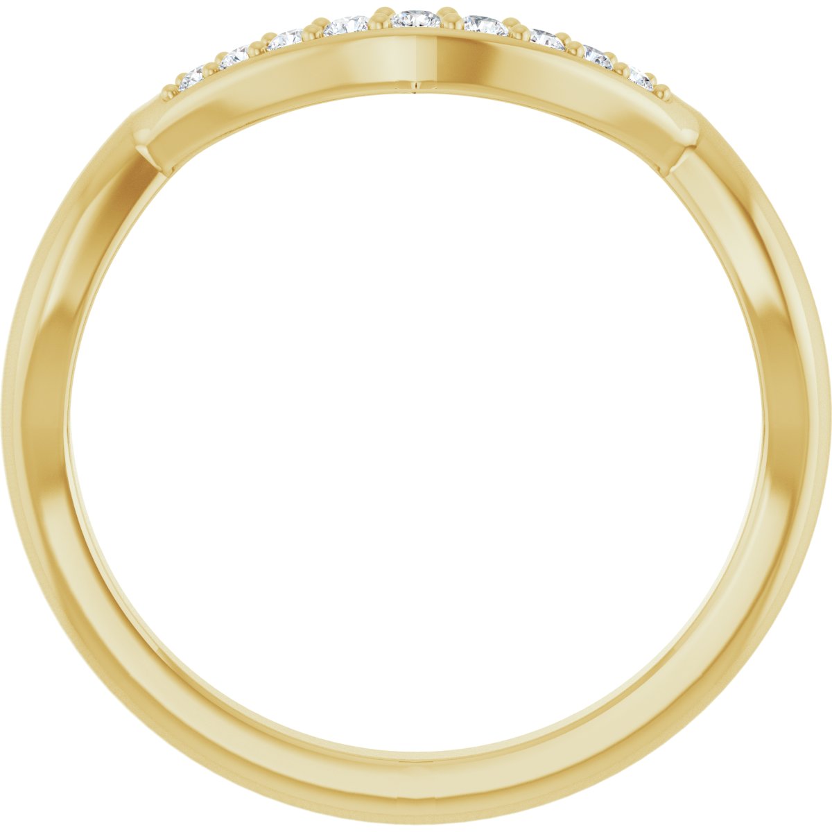 Double Claw-Prong Three-Stone Engagement Ring or Band