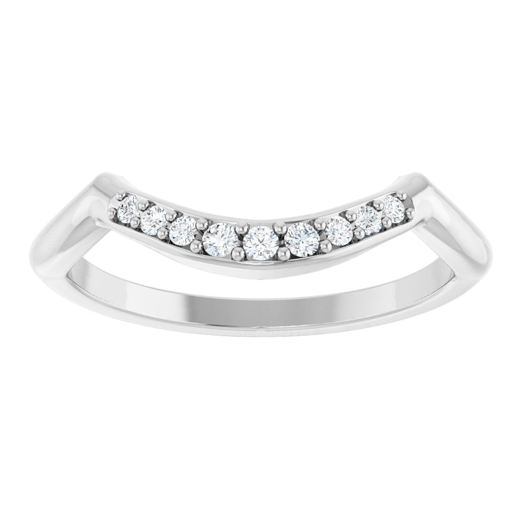 Double Claw-Prong Three-Stone Engagement Ring or Band