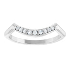 Double Claw-Prong Three-Stone Engagement Ring or Band