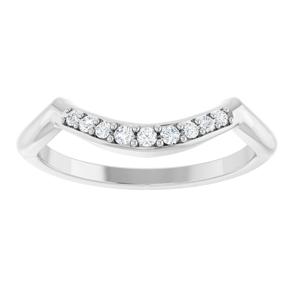 Double Claw-Prong Three-Stone Engagement Ring or Band