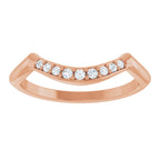 Double Claw-Prong Three-Stone Engagement Ring or Band