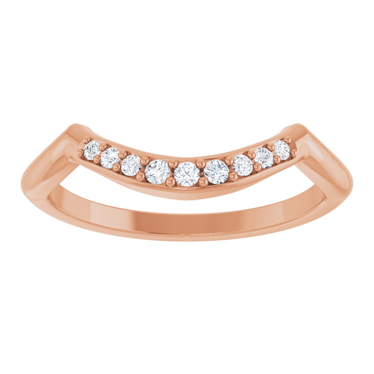 Double Claw-Prong Three-Stone Engagement Ring or Band