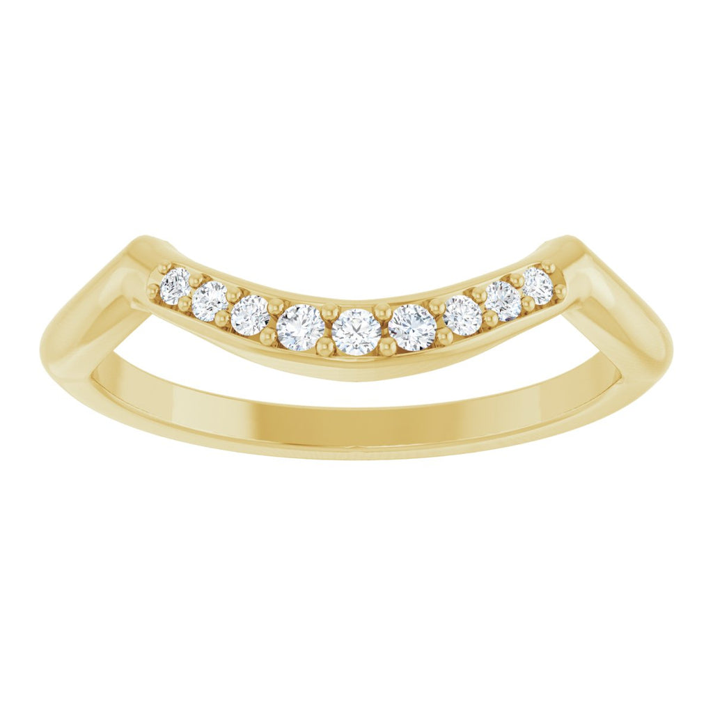 Double Claw-Prong Three-Stone Engagement Ring or Band