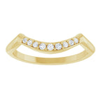 Double Claw-Prong Three-Stone Engagement Ring or Band