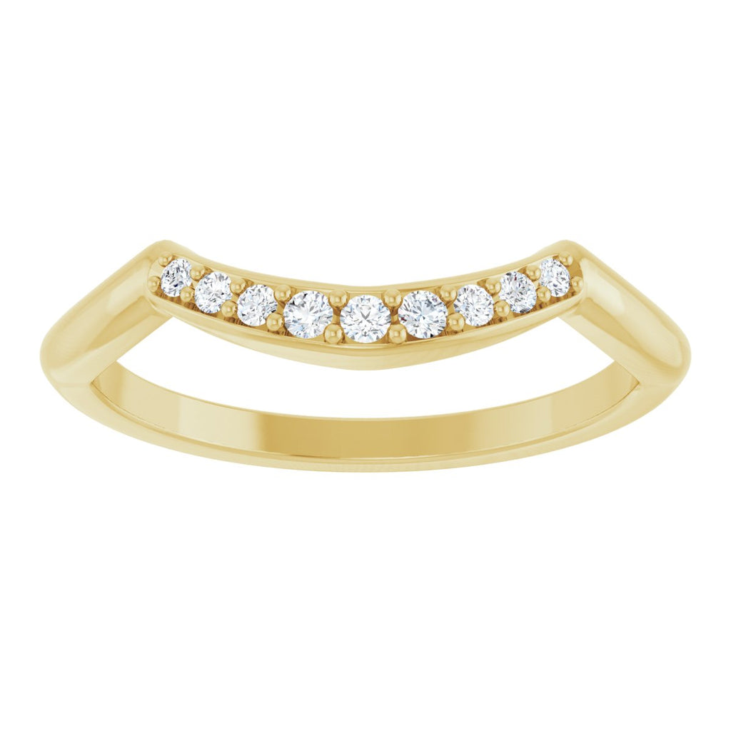 Double Claw-Prong Three-Stone Engagement Ring or Band