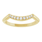 Double Claw-Prong Three-Stone Engagement Ring or Band