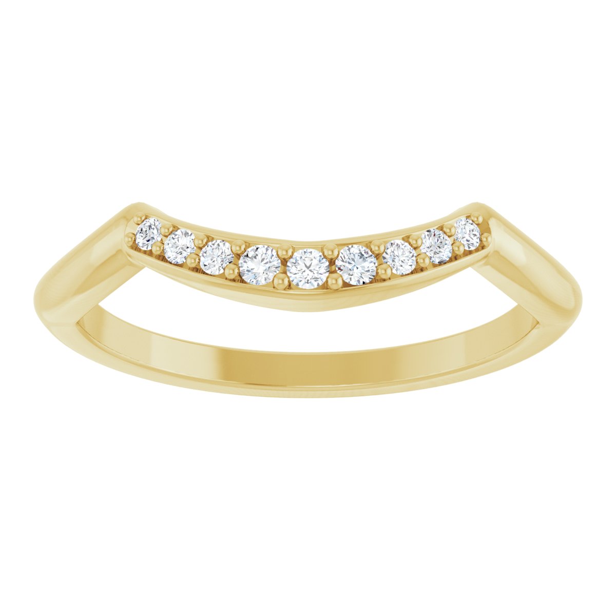 Double Claw-Prong Three-Stone Engagement Ring or Band