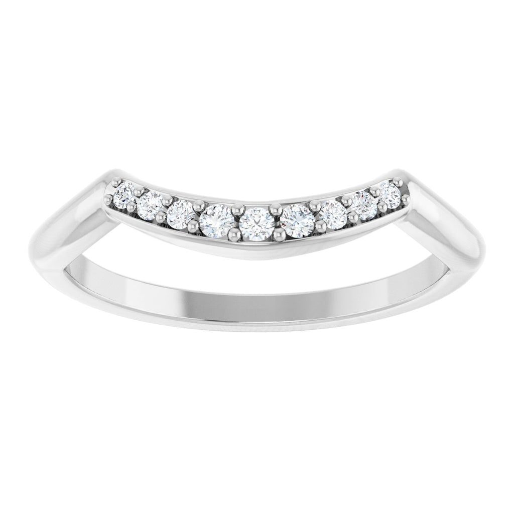 Double Claw-Prong Three-Stone Engagement Ring or Band