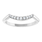 Double Claw-Prong Three-Stone Engagement Ring or Band