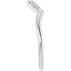 Double Claw-Prong Three-Stone Engagement Ring or Band