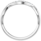 Double Claw-Prong Three-Stone Engagement Ring or Band