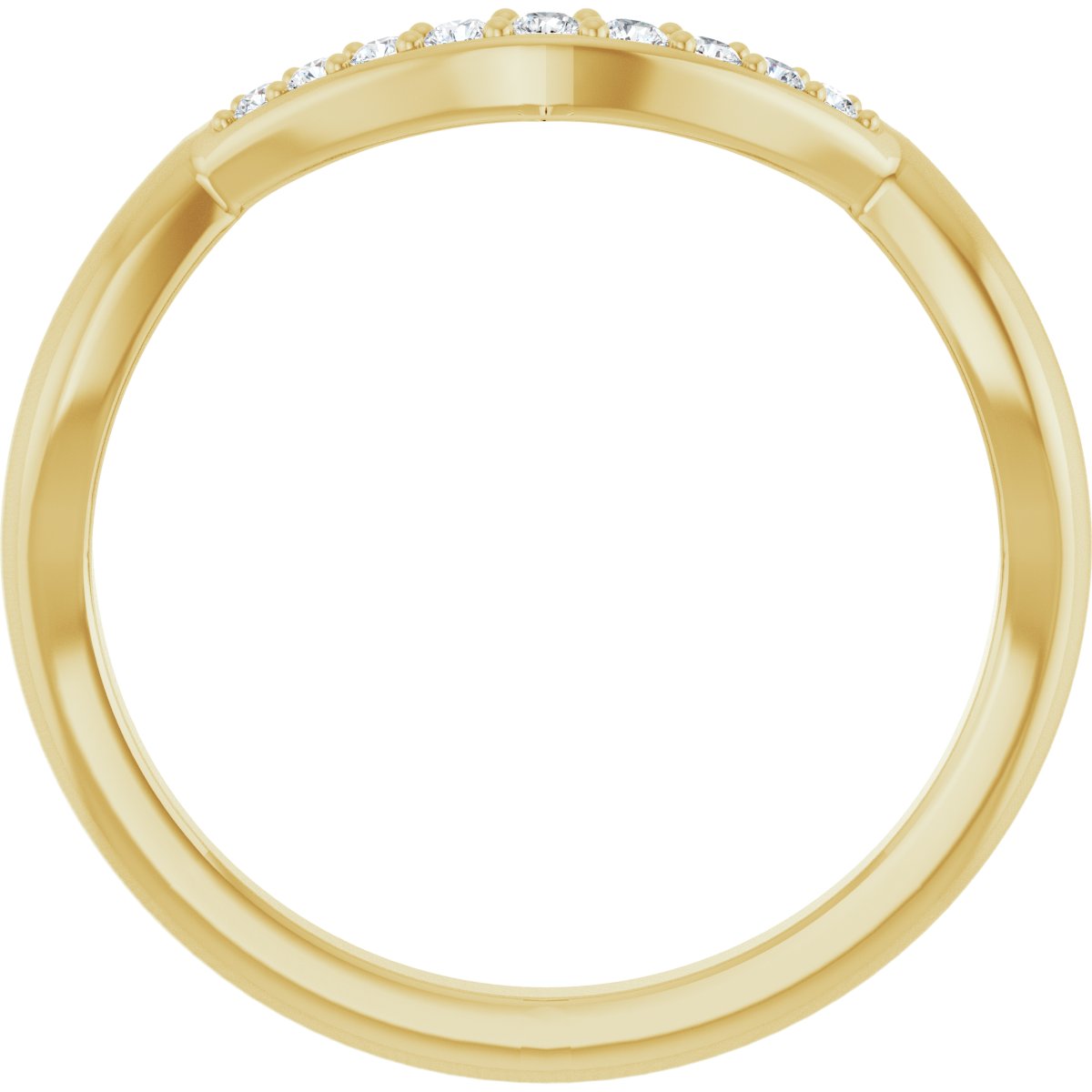 Double Claw-Prong Three-Stone Engagement Ring or Band