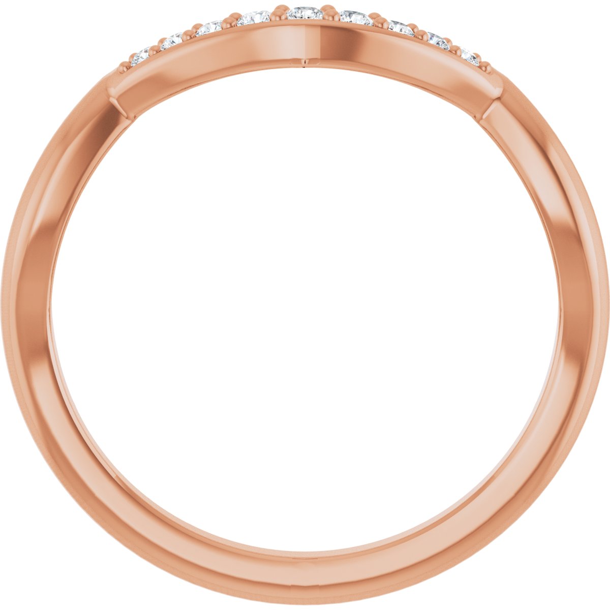 Double Claw-Prong Three-Stone Engagement Ring or Band