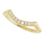Double Claw-Prong Three-Stone Engagement Ring or Band