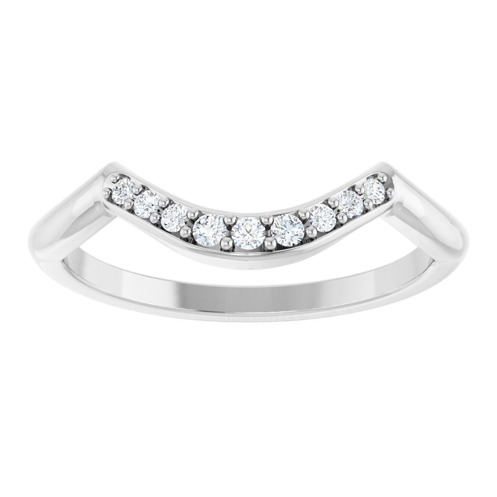 Double Claw-Prong Three-Stone Engagement Ring or Band