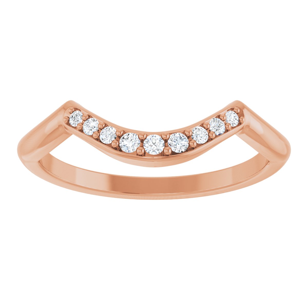 Double Claw-Prong Three-Stone Engagement Ring or Band