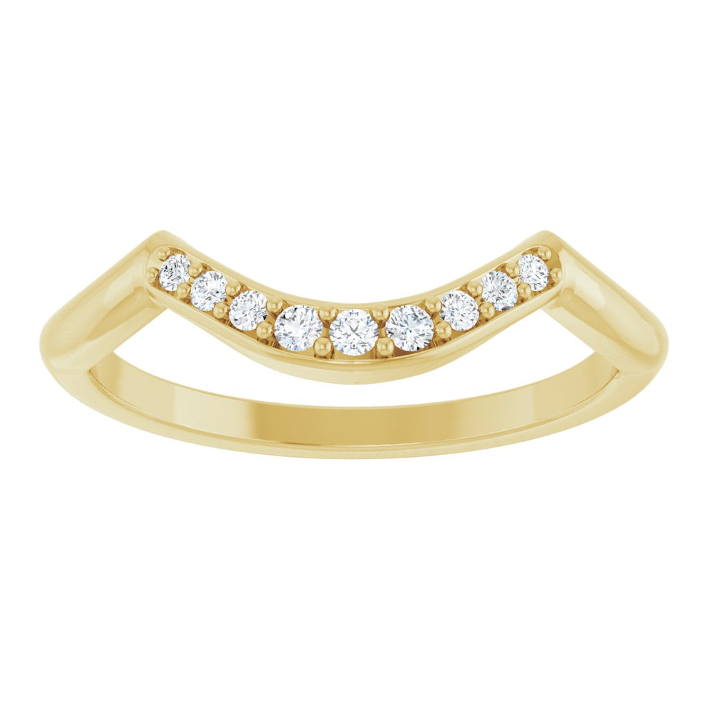 Double Claw-Prong Three-Stone Engagement Ring or Band