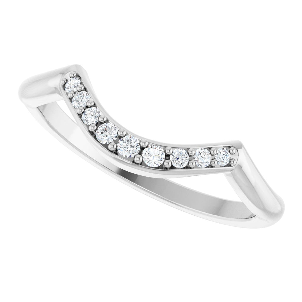 Double Claw-Prong Three-Stone Engagement Ring or Band