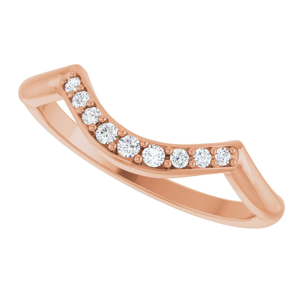 Double Claw-Prong Three-Stone Engagement Ring or Band