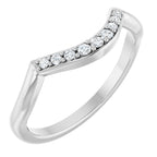 Double Claw-Prong Three-Stone Engagement Ring or Band
