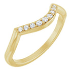 Double Claw-Prong Three-Stone Engagement Ring or Band