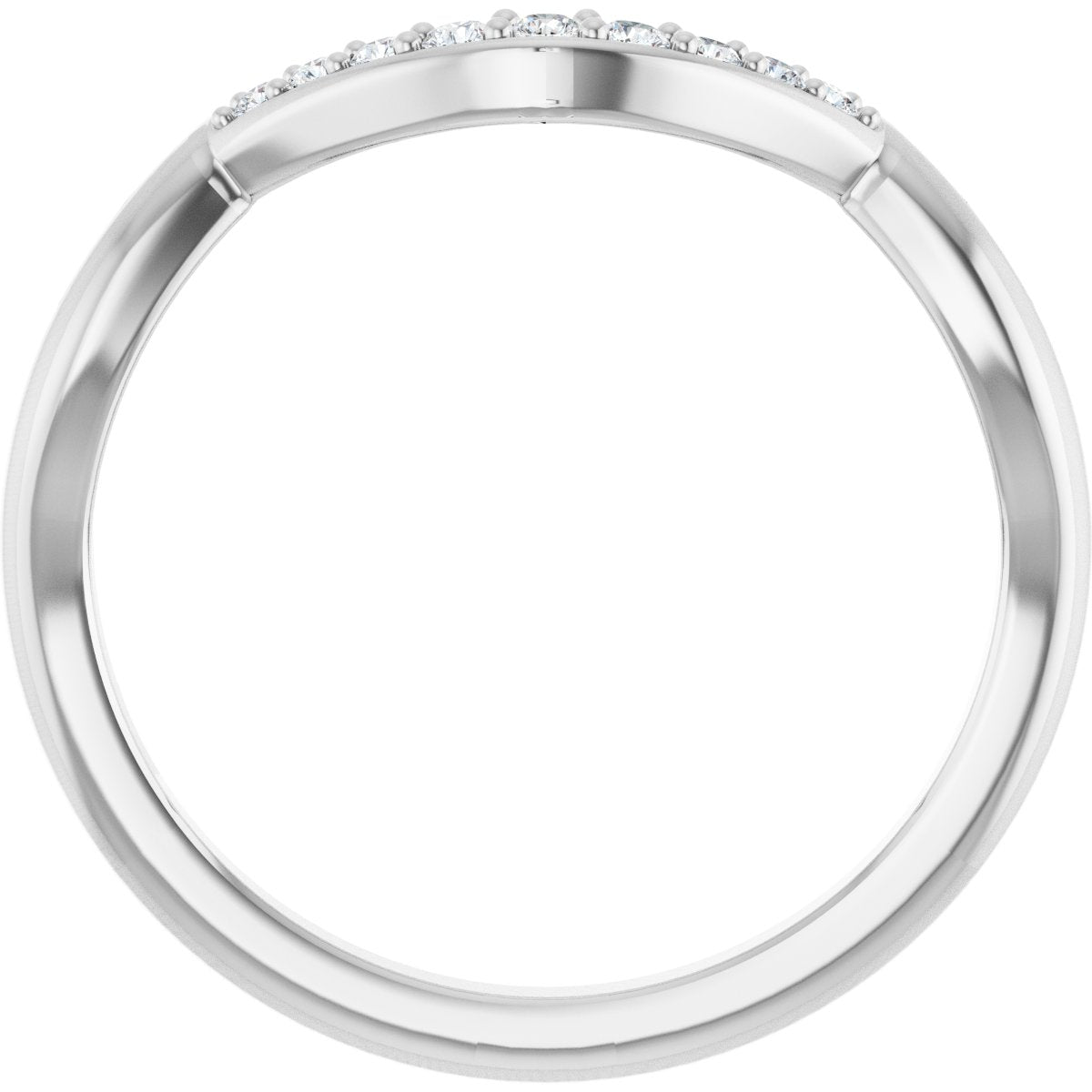 Double Claw-Prong Three-Stone Engagement Ring or Band