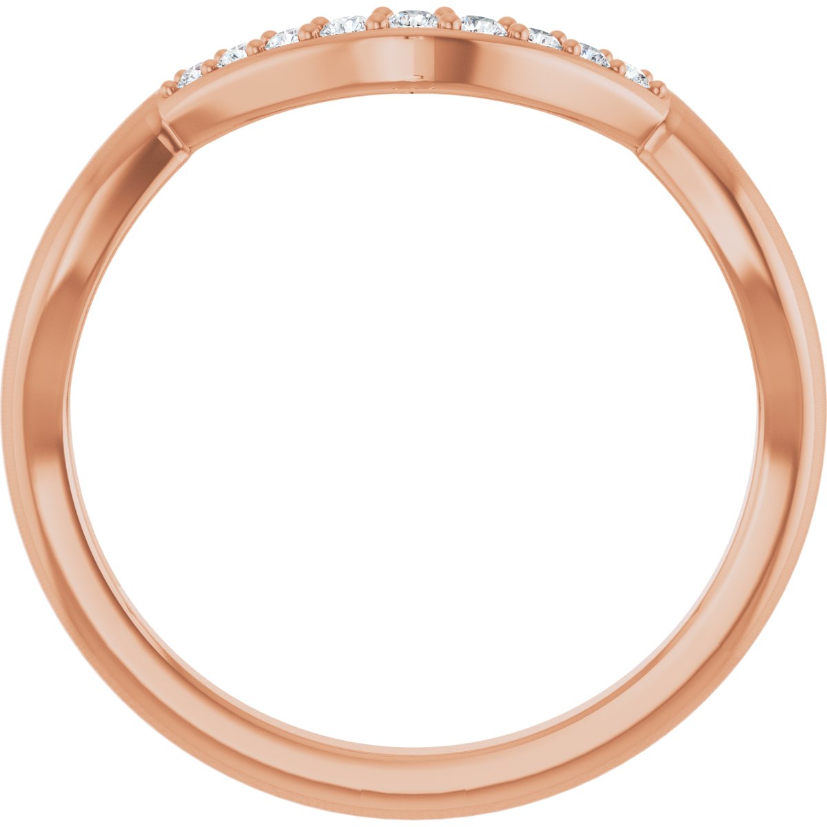 Double Claw-Prong Three-Stone Engagement Ring or Band