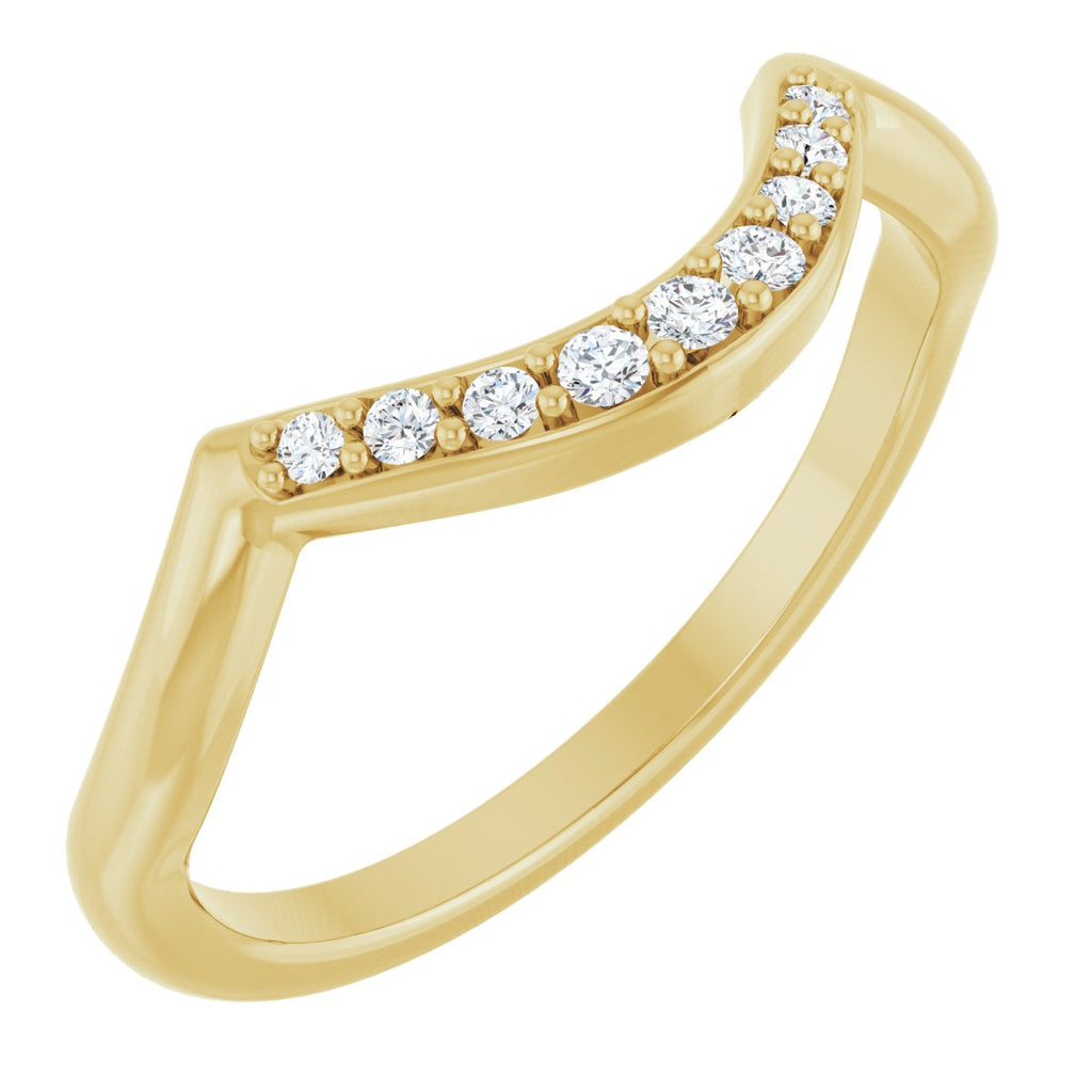 Double Claw-Prong Three-Stone Engagement Ring or Band