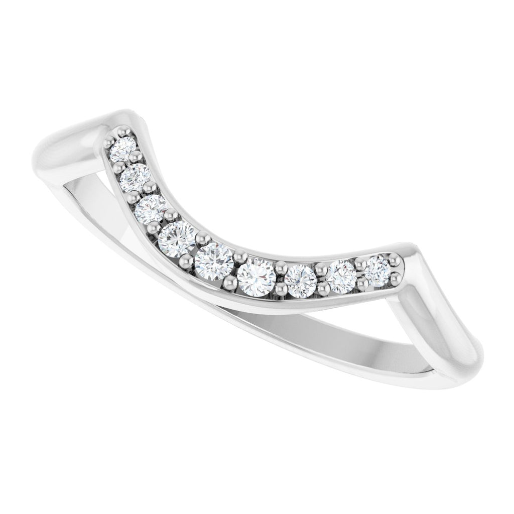 Double Claw-Prong Three-Stone Engagement Ring or Band