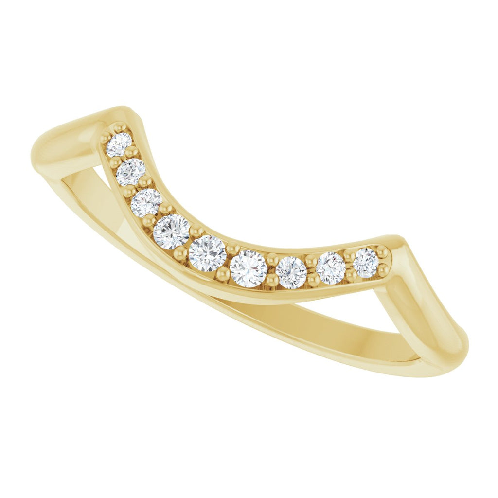 Double Claw-Prong Three-Stone Engagement Ring or Band
