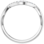 Double Claw-Prong Three-Stone Engagement Ring or Band