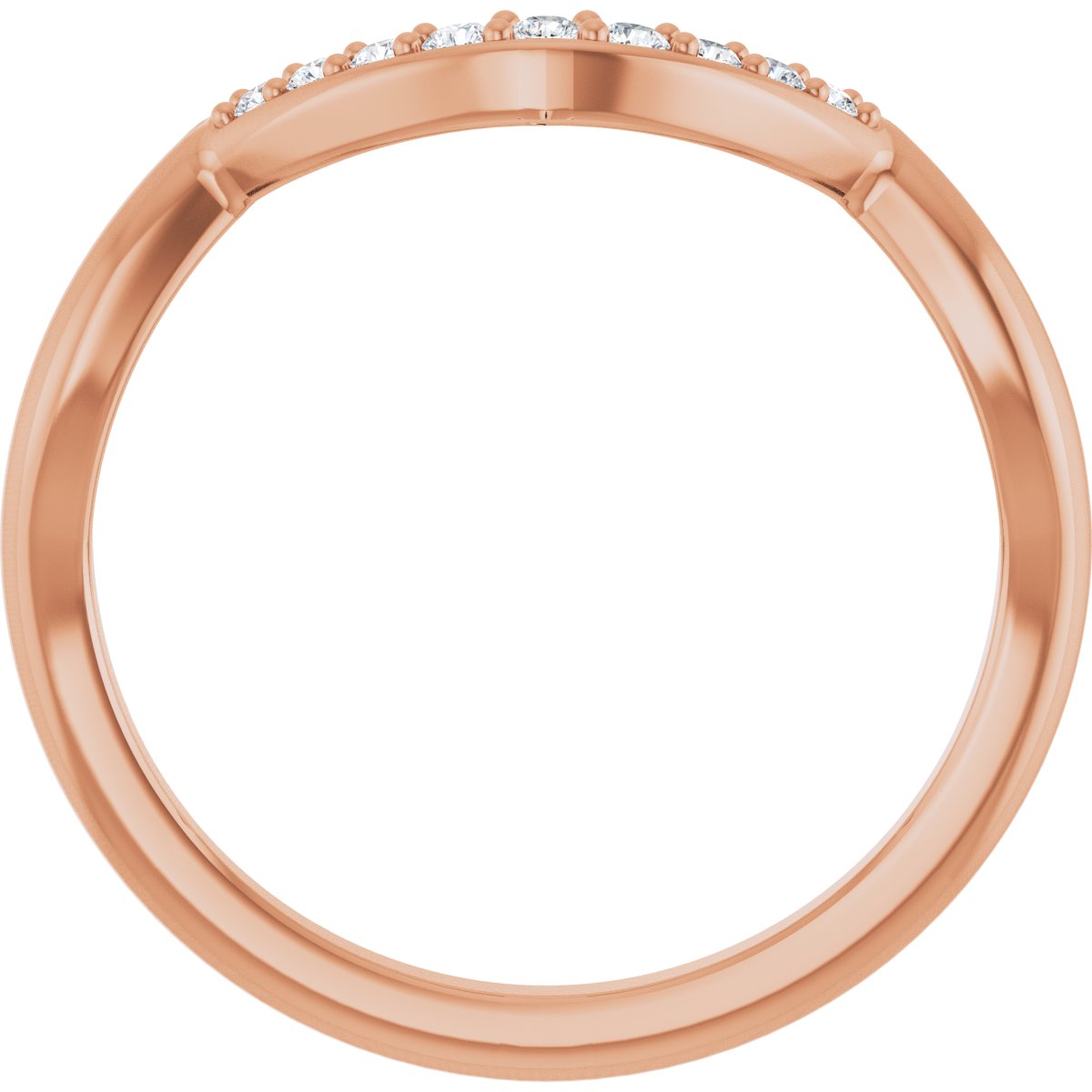 Double Claw-Prong Three-Stone Engagement Ring or Band